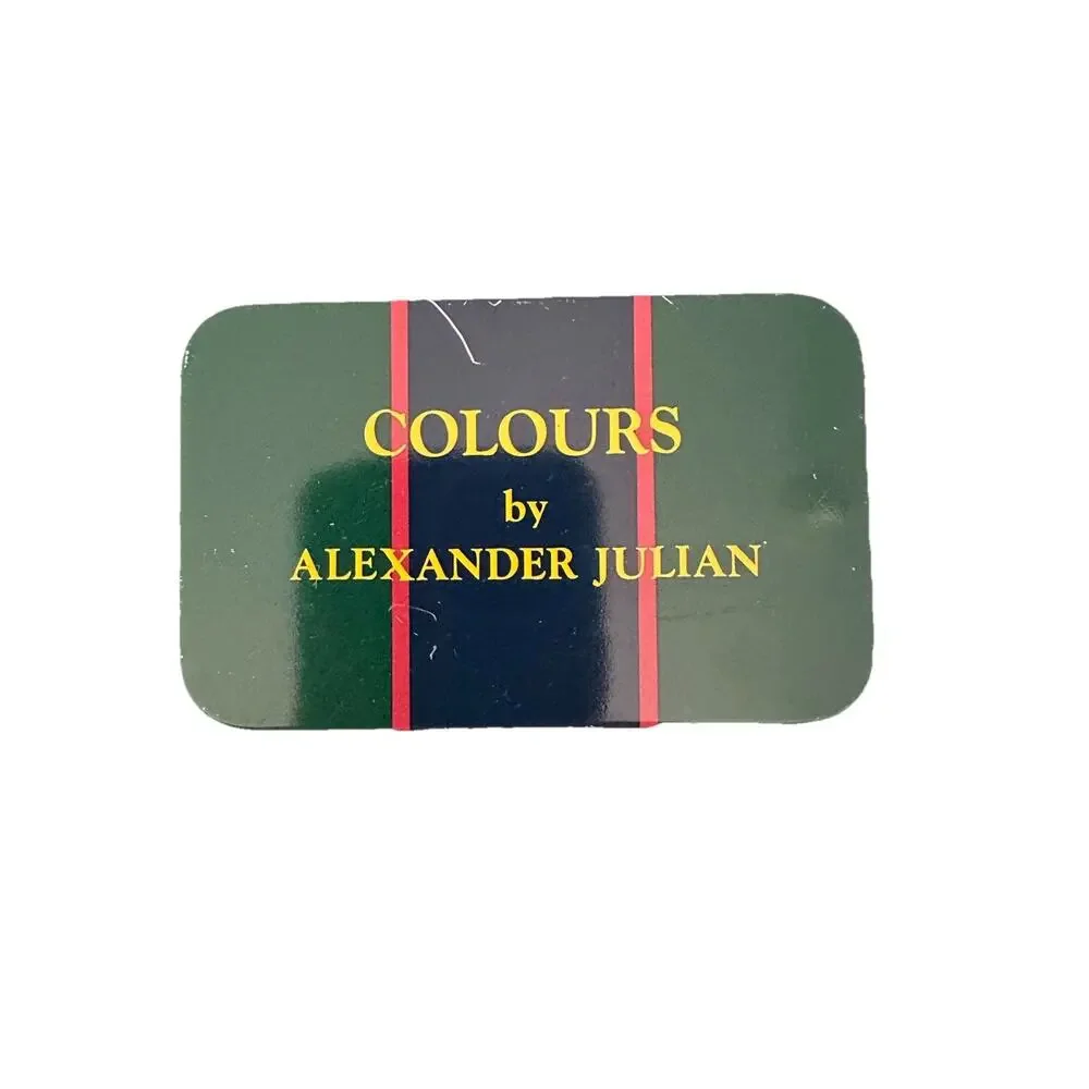 Colours by Alexander Julian Cufflinks Green Grey Red Gold In Original Box 1980’s